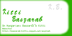 kitti baszarab business card